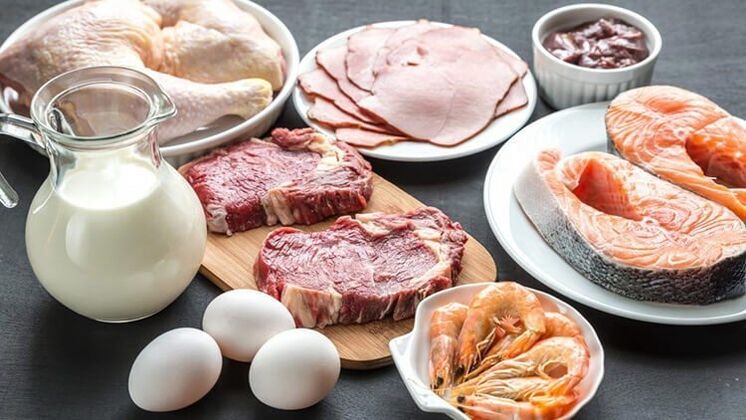 Proteina-dietarako baimendutako elikagaiak